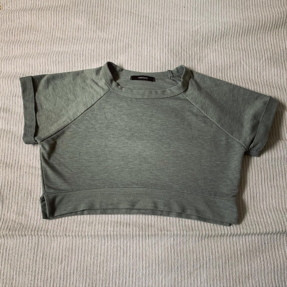 Grey crop top
